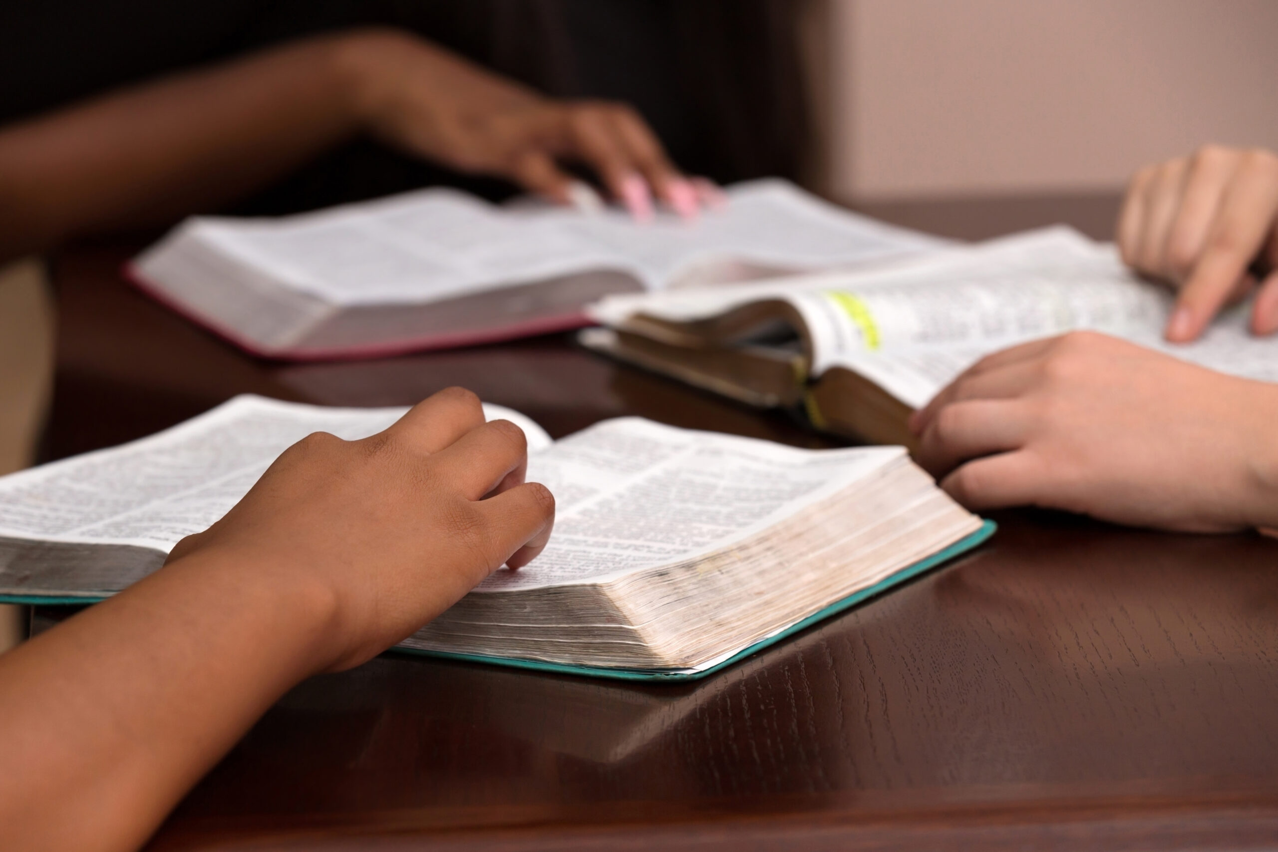Studying,The,Word,Of,God,With,Friends Family devotions Bible study with children autism
